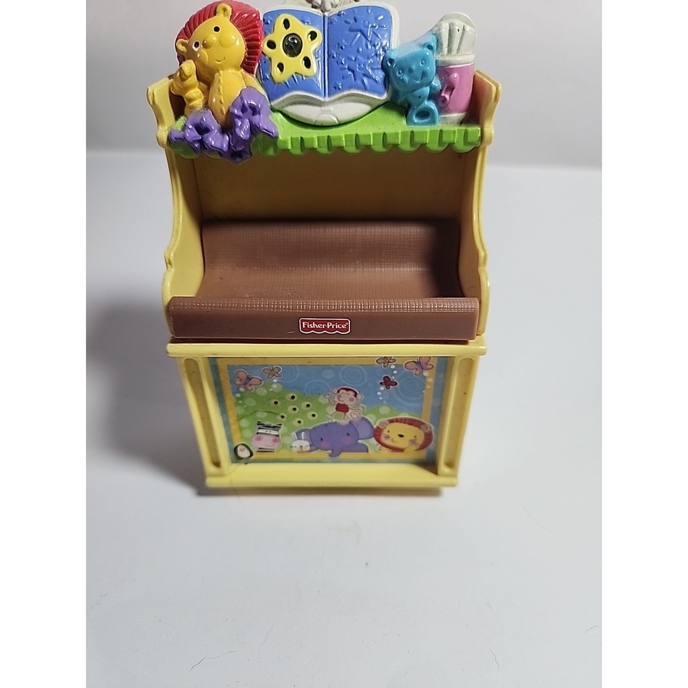 Fisher Price Loving Family Dollhouse sound & light baby changing table 2007
